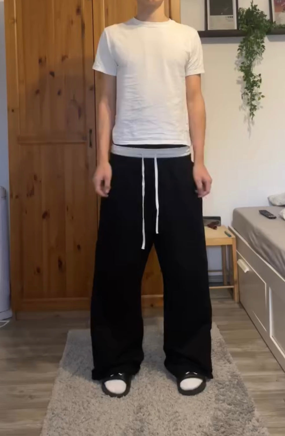 Double waist sweatpants